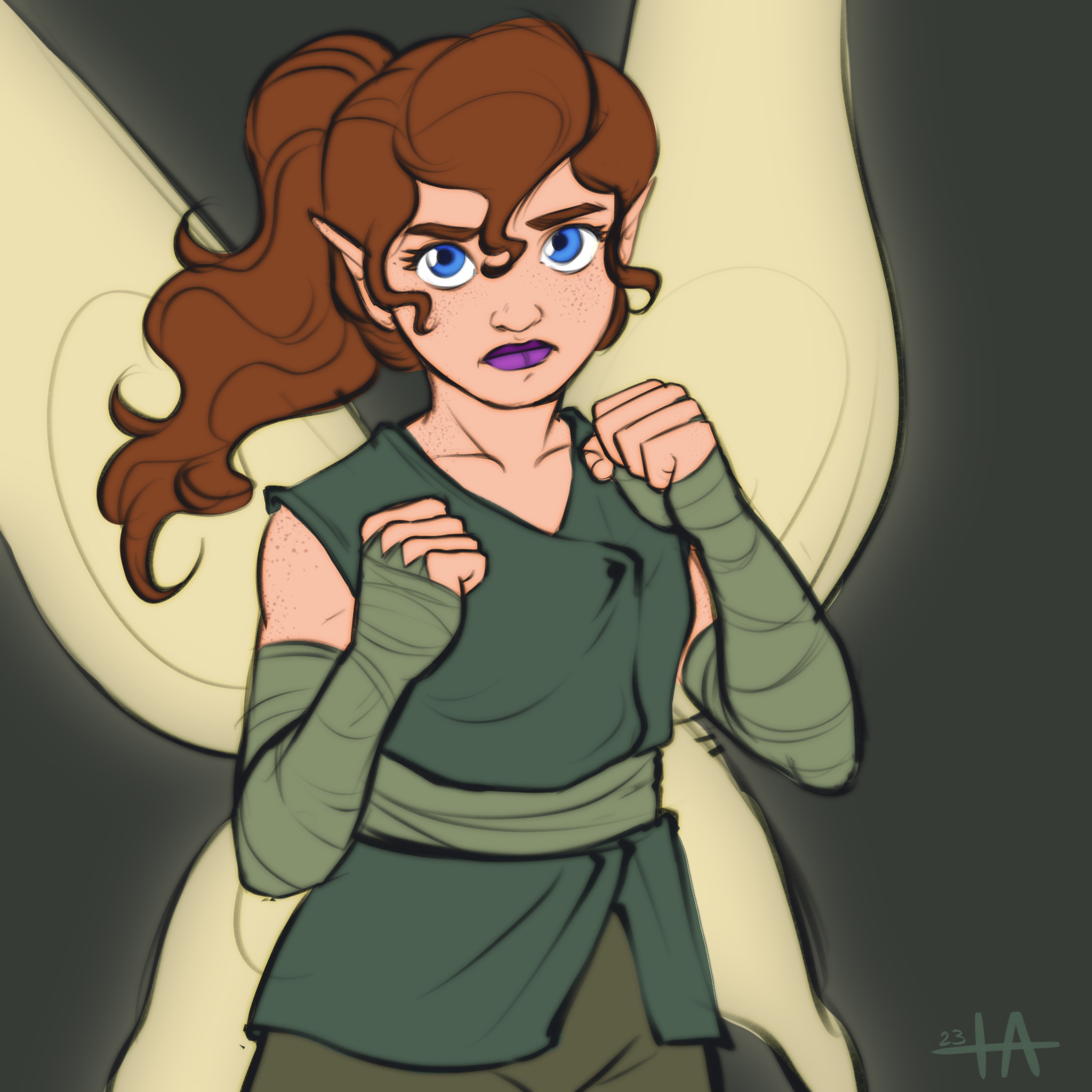 Learning how to protect herself